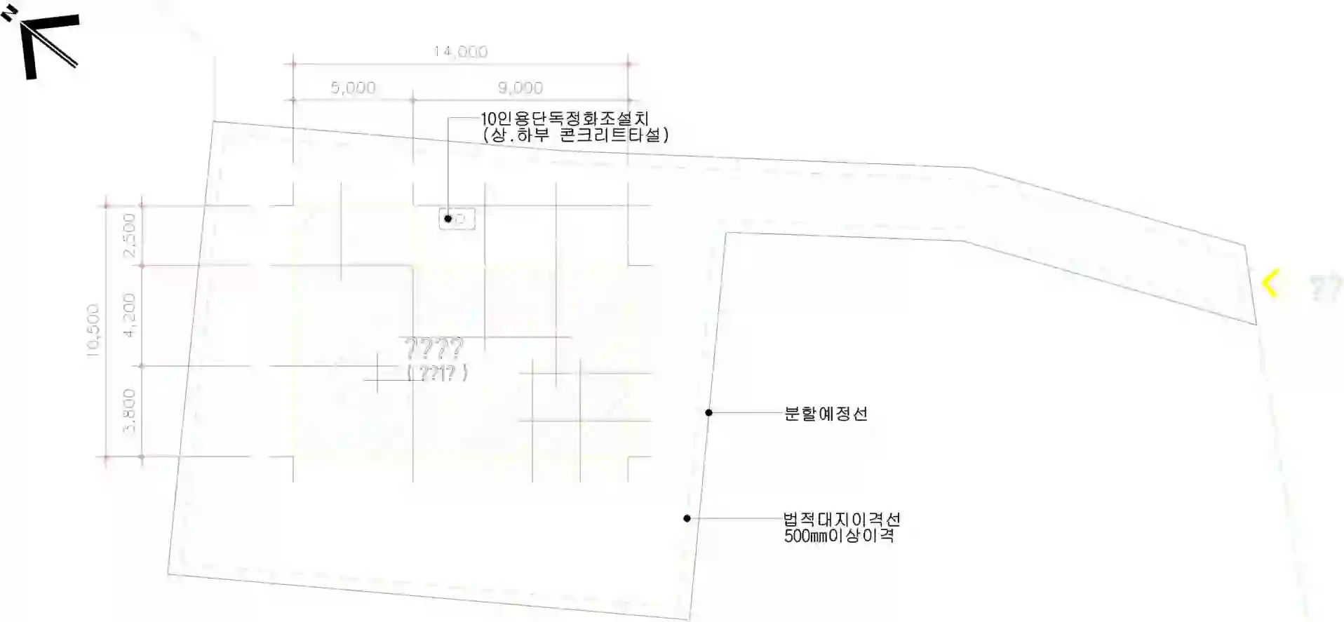 섬촌리 668-3 배치도 이미지